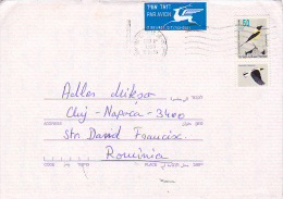 726A  ISRAEL AIRMAIL COVER,BIRDS 1996 SEND TO ROMANIA. - Storia Postale
