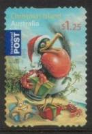 2009 - Christmas Island Xmas $1.25 BIRD & PRESENTS International Post Stamp FU Self Adhesive - Christmas Island