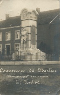 Mortier -  Innauguration Du Monument , Le 7 Août 1921  Carte Photo ( Voir Verso ) - Blégny