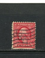 ETATS-UNIS - Y&T N° 183° - Perforé - Perfin - G. Washington - Perforados