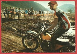 CARTOLINA VG ITALIA - Moto Da Cross In Gara - 10 X 15 - ANNULLO 1994 - Affrancatura Mista FRANCOBOLLI SEGNATASSE - Motorcycle Sport