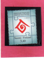 SUOMI FINLAND FINLANDIA 1994 FAMILY YEAR ANNO DELLA FAMIGLIA MNH - Nuevos