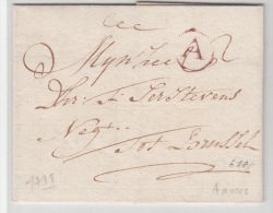 BELGIUM USED COVER 21/04/1778 ANTWERPEN VERS BRUSSEL - 1714-1794 (Pays-Bas Autrichiens)