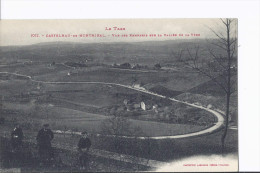 1 Cpa Castelnau-de Montmiral. Vue Des Remparts Sur La Vallée De La Vère - Castelnau De Montmirail