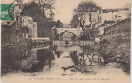 1908   Solliès Pont " Animation Sur Les Bords Du Gateau - Sollies Pont