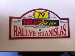 RALLYE STANISLAS 1994 - Plaques De Rallye