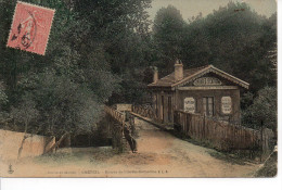 Delcampe - 94 CRETEIL Bords De La Marne , Entrée De L'Ile Ste-Catherine, Herbages Ste-Catherine, Pension De Chevaux, Colorisée - Creteil