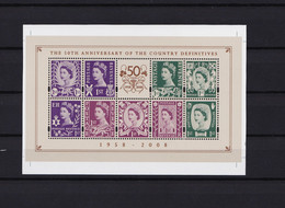 ENGLAND 2008. Minisheet Country Definitive Error Cut ** - Ungebraucht