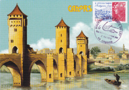 Carte-Maximum FRANCE N° Yvert 4439 (EAU - Pont Valentré à Cahors) Obl Sp Ill - 2010-2019