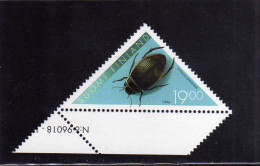 SUOMI FINLAND FINLANDIA 1996 INSECTS FAUNA INSECT DYTISCUS MARGINALIS INSETTI STERCORARIO INSETTO MNH WITH TAB - Nuovi