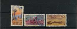 - COTE FRANCAISE DES SOMALIS 1894/1967 . TIMBRES DE 1947 . OBLITERES . - Gebraucht