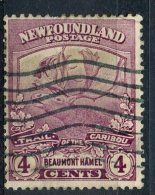 Newfoundland 1919 4 Cent Trail Of The Caribou Issue #118 - 1908-1947