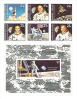 Neil Armstrong Sur La Lune. 6 T-p + 1 BF Neufs ** Des ILES MARSHALL . Côte 23,00 € - Islas Marshall