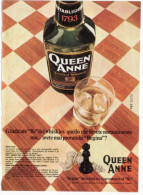 1972 - Whisky Queen Anne ( Scacchi )- 1 Pag. Pubblicità Cm. 13 X 18 - Whisky