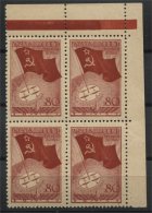 RUSSIA / USSR, SOVIET FLAG ON NORTH POLE 80 Kop BLO4 - Unused Stamps