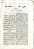 19DEPARTEMENT DE LA CORREZE PUBLIE VERS 1840  8 PAGES DE TEXTE ET 4 PLANCHES GRAVEES SUR ACIER  TULLES 13  PAGES - Limousin