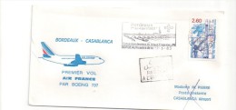 076 Bordeaux Casablanca 27 03 1983 - First Flight Covers