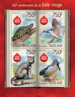 Togo. 2014 Red List. (208a) - Storchenvögel