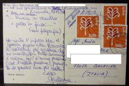 ANGOLA 1994 12 Ago MULHER MUMUILA -francobollo Arte Quioca Planta 3000 Nkz Alto Valore X ITALIA Galatina LECCE Vedi Foto - Angola