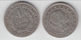 **** BRESIL - BRAZIL - 2000 REIS 1924 - ARGENT - SILVER **** EN ACHAT IMMEDIAT - Brésil