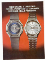 1974 - Orologio SEIKO - 3 Pagine Pubblicità Cm. 13 X 18 - Montres Gousset