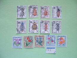 France 1964/83 Due Tax Stamps - Flowers Insects - 1960-.... Used