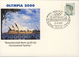 Allemagne Olympia 2000 Berlin  Congrès CIO Monte Carlo Choix De Sydney Entier Postal - 602 - Summer 2000: Sydney