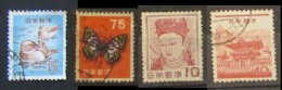 Giappone 1955 - 1957 Mixed Lot 4 Used Stamps - Gebruikt