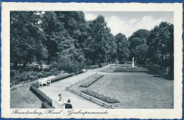 Brandenburg,Havel,Grabenpromenade,ca.1920-1930,Kupfertiefdruck, - Brandenburg