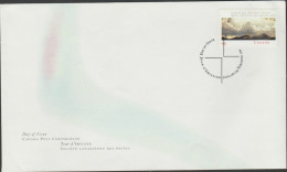 O) 2000 CANADA, MOUNTAINS, LANDSCAPE, FDC XF - Posta Aerea