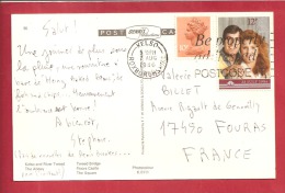 Y&T N° 1236       KELSO  Vers     FRANCE  Le    1986      2 SCANS - Storia Postale