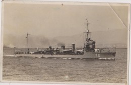 CARTE PHOTO MARIUS BAR TOULON,EN 1926,BATEAU,NAVIRE GUERRE,TORPILLEUR,LE TOUAREG,BIZERTE,TUNISIE,c Orrepondance - Warships