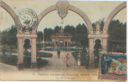 Marseille, Exposition Internationale D'électricité En 1908, Le Petit Bassin, Cachet Postal Et Timbre Souvenir, Bon état - Mostra Elettricità E Altre