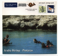 ENTIER POSTAL  CHYPRE PLONGEE PROTARAS - Kunst- Und Turmspringen