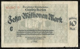 ALLEMAGNE .  BILLET DE 10 MILLION EN MARK . 1923 . - 10 Mio. Mark