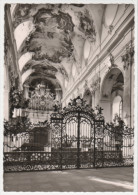 Amorbach - S/w Abteikirche Blick Auf Chorgitter Und Orgel - Amorbach