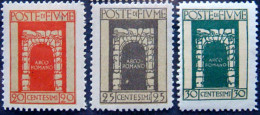 FIUME 1923 Roman Arch COMPLETE SET MLH Scott175-177 CV$5 - Fiume & Kupa