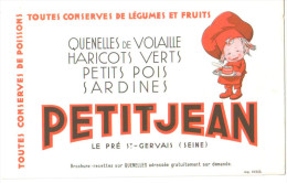 Buvard Ancien Conserves De Légumes Et De Fruits " Petitjean " - C