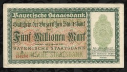 ALLEMAGNE .  BILLET DE 5 MILLION EN MARK . 1923 . - 5 Millionen Mark