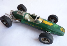 Vintage "Schuco" Lotus Formule 1, Ref. 1071, Tin Toy, Verte, 21 Cm, Clé Manquante, à Restaurer. - Schuco