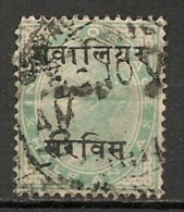 Timbres - Inde - Inde - Etats Princiers - Gwalior - 1896 - 1/2 Anna - - Gwalior