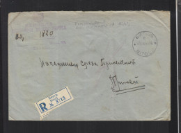 Yugoslavia Registered Military Cover Bitolj - Brieven En Documenten