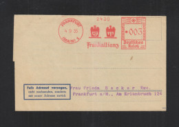 Freistempel Allianz Frankfurt 1935 - Maschinenstempel (EMA)