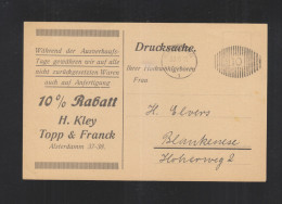 Freistempel Kley Topp & Franck Hamburg 1921 - Maschinenstempel (EMA)