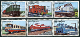 BURKINA FASO - Y&T 656 à 658 Et PA 294 à 296 (Trains) - Burkina Faso (1984-...)