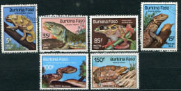 BURKINA FASO - Y&T 662 à 665  Et PA302 Et 303 (Animaux - Reptiles) - Burkina Faso (1984-...)