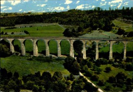 N° 78 RR   POIX VUE AERIENNE LE VIADUC CARTE GRAND FORMAT - Poix-de-Picardie