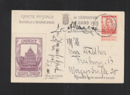 Carte Postale De L'Exposition Gand 1913 - Cartas Commemorativas - Emisiones Comunes [HK]