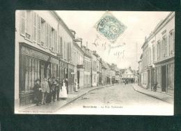 Bonnieres (sur Seine 78) - La Rue Nationale ( Animée Tabac ) - Bonnieres Sur Seine