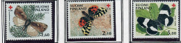 (cl 30 - P21) Finlande ** N° 1138 à 1140 - Papillons - - Neufs